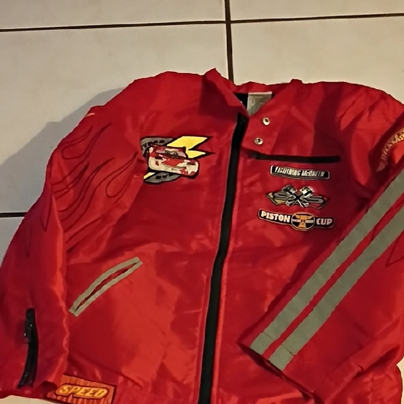Kids Red Racing Jacket - Picture 3 of 9
